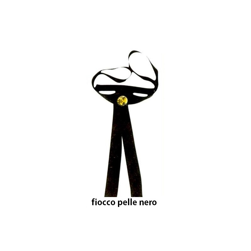 FIOCCO NERO PELLE  - 1228000 | Novalberghiera