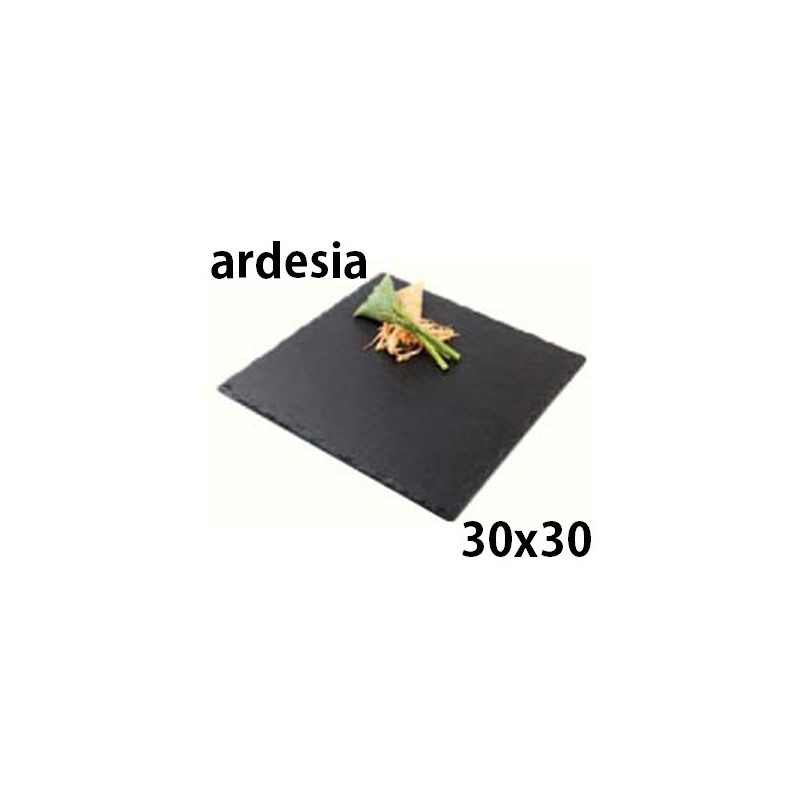 PIATTO ARDESIA Sox cm 30x30  - 1610004 | Novalberghiera