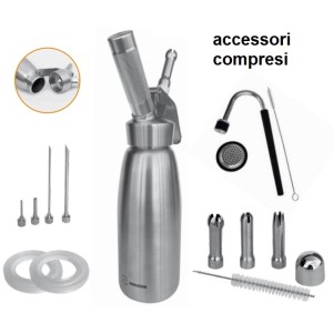 SIFONE PANNA INOX  Lt. 1 Hec  - 1659010 | Novalberghiera