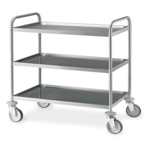 CARRELLO INOX 3P 100x50  - 2361381 | Novalberghiera