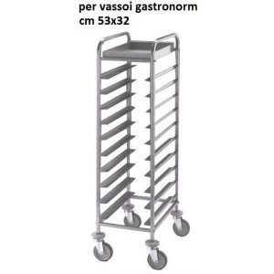 CARRELLO 12 VASSOI GN1/1 45x60