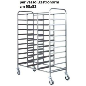 CARRELLO 36 VASSOI GN1/1-116x60