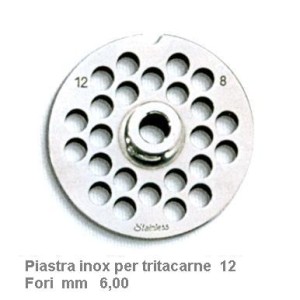 PIASTRA INOX x TRITAC. 12x6  - 2983060 | Novalberghiera
