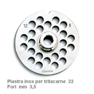 PIASTRA INOX x TRITAC. 22x3,5  - 2984035 | Novalberghiera