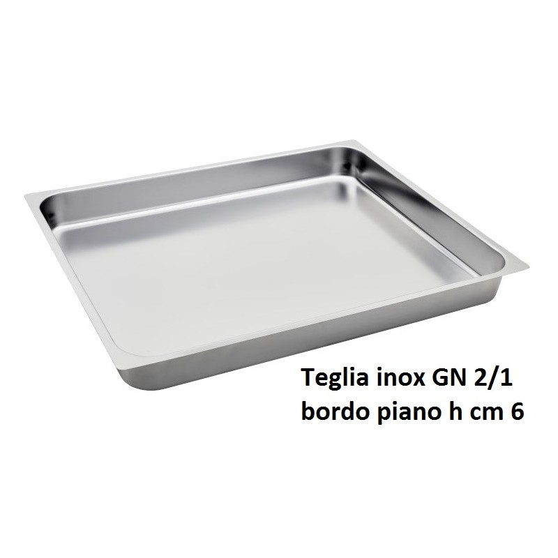 TEGLIA INOX GN 2/1x6,5h  - 3078006 | Novalberghiera