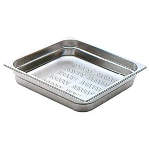 VASCA INOX FORATA GN 2/3x15h  - 3090015 | Novalberghiera