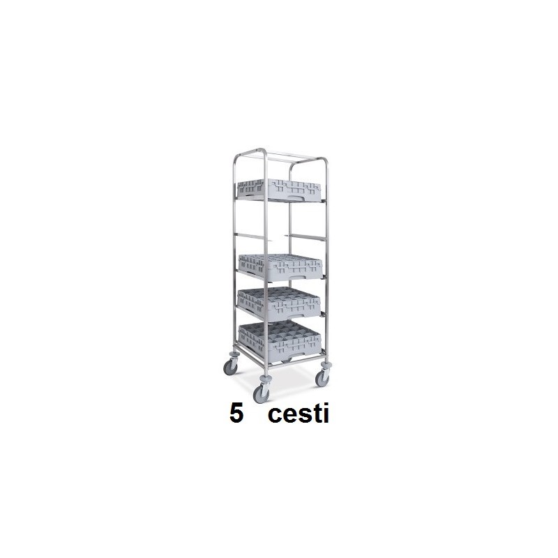 CARRELLO x CESTI LAVAGGIO 5 Cesti  - 4328004 | Novalberghiera