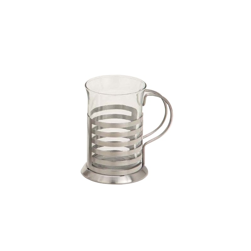 CONFEZIONE N.2 BICCHIERI THE/CIOCCOLATA INOX  - 5094001 | Novalberghie