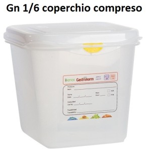 VASCA GN 1/6 POLIPR.C/COPERCHIO  - 5705999 | Novalberghiera