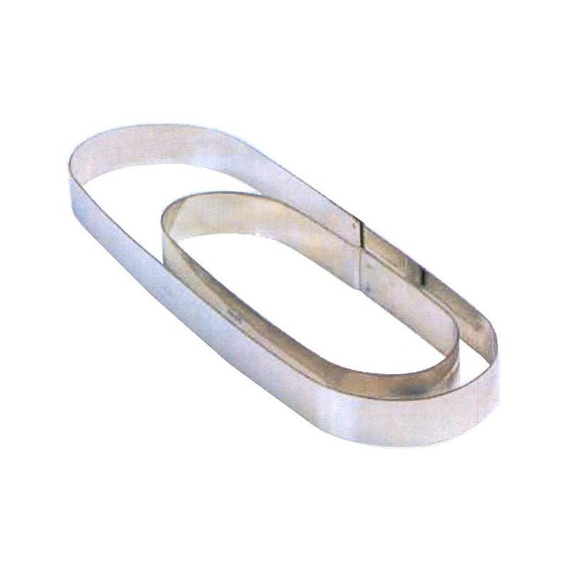 OVALE INOX mm 280x80x20h  - 5814001 | Novalberghiera
