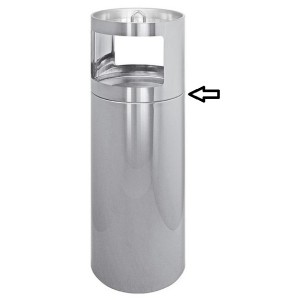 P/CENERE G/CARTA INOX 25x80h