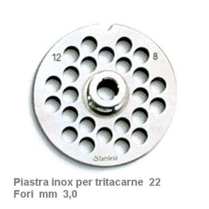 PIASTRA INOX x TRITAC. 22x3  - 2984030 | Novalberghiera