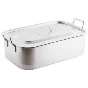 BRASIERA INOX C/C cm50x30  - 4001050 | Novalberghiera