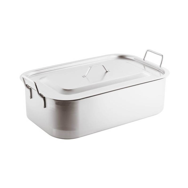 BRASIERA INOX C/C cm60x35  - 4001060 | Novalberghiera