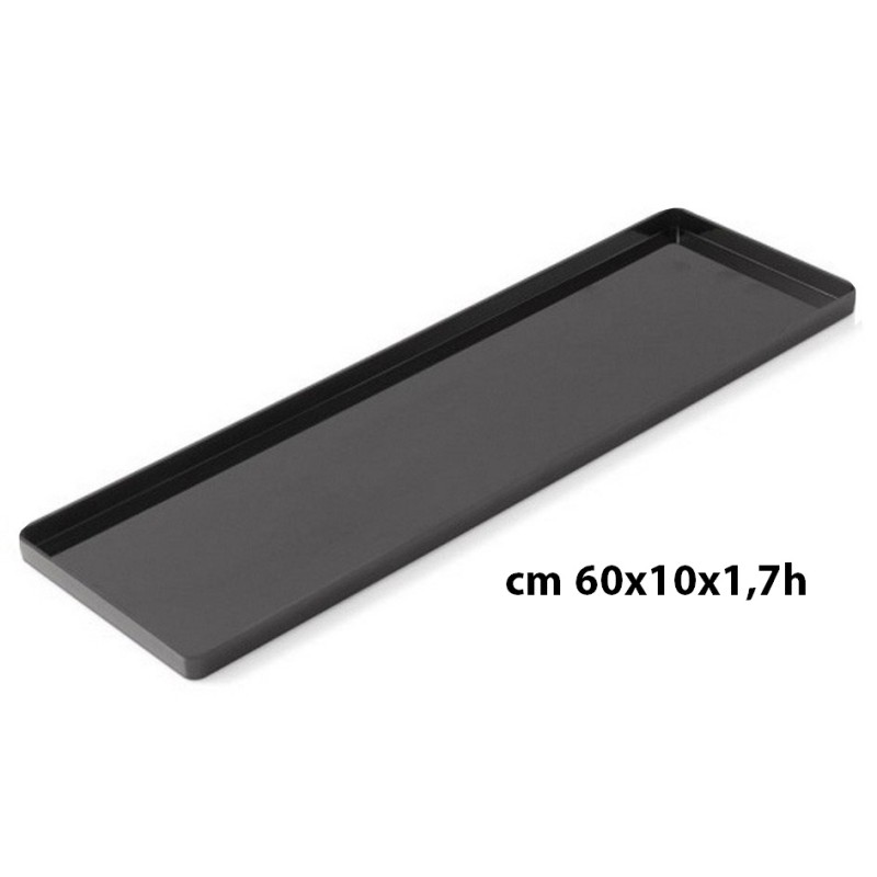 VASS.VETRINA PLEXI nero 60x10  - 547001 | Novalberghiera