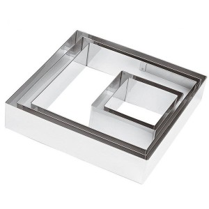 QUADRO INOX  cm6x6x4,5h  - 1608006 | Novalberghiera
