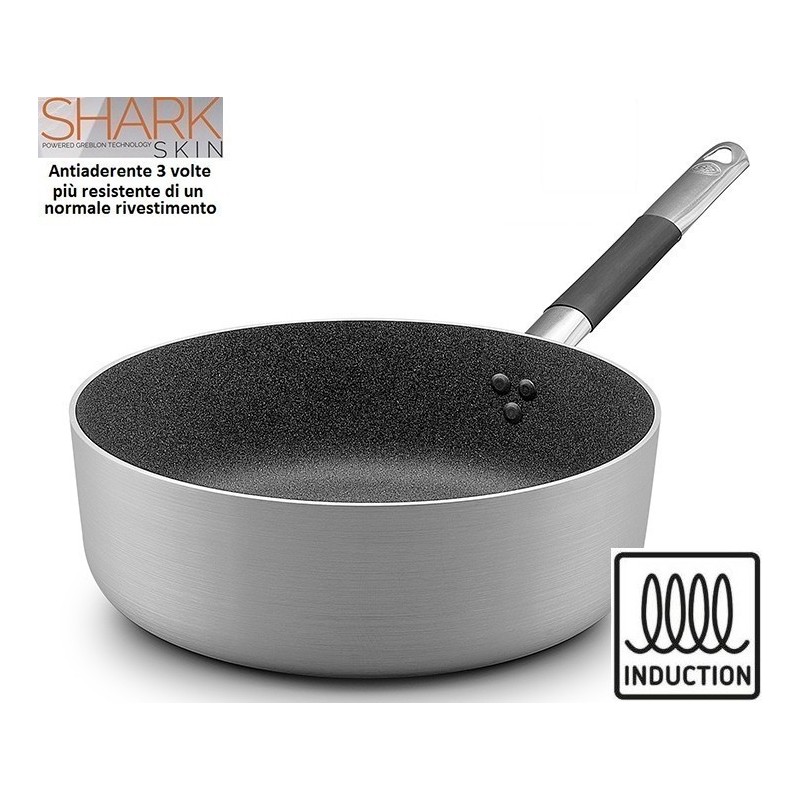 CASSERUOLA 1M BASSA SHARK INDUZ.cm24  - 1686024 | Novalberghiera