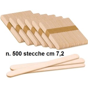 N.500 STECCHE LEGNO cm 7,2  - 1506021 | Novalberghiera