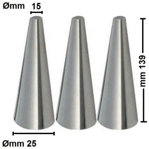 N.10 CANNOLI CONICI mmØ10÷25x139  - 2082030 | Novalberghiera