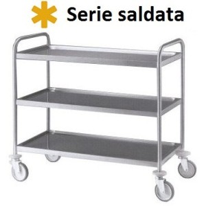 CARRELLO INOX 3P/saldati 89x59  - 3487083 | Novalberghiera