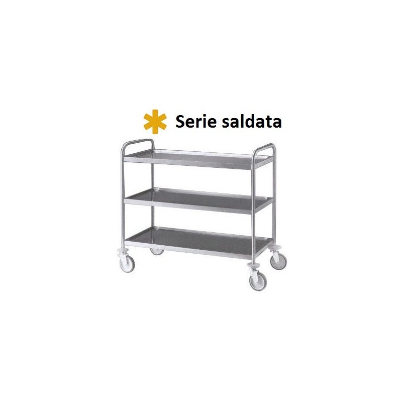 CARRELLO INOX 3P/saldati 109x59  - 3487103 | Novalberghiera
