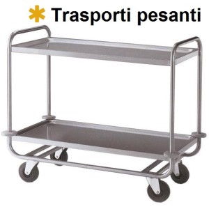 CARRELLO INOX 2P MAXI 109x69  - 6435102 | Novalberghiera