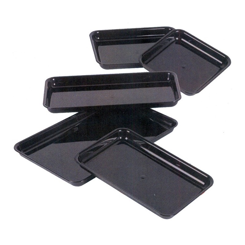 VASCA POLIPR.NERO cm 22x22x3h  - 1478000 | Novalberghiera