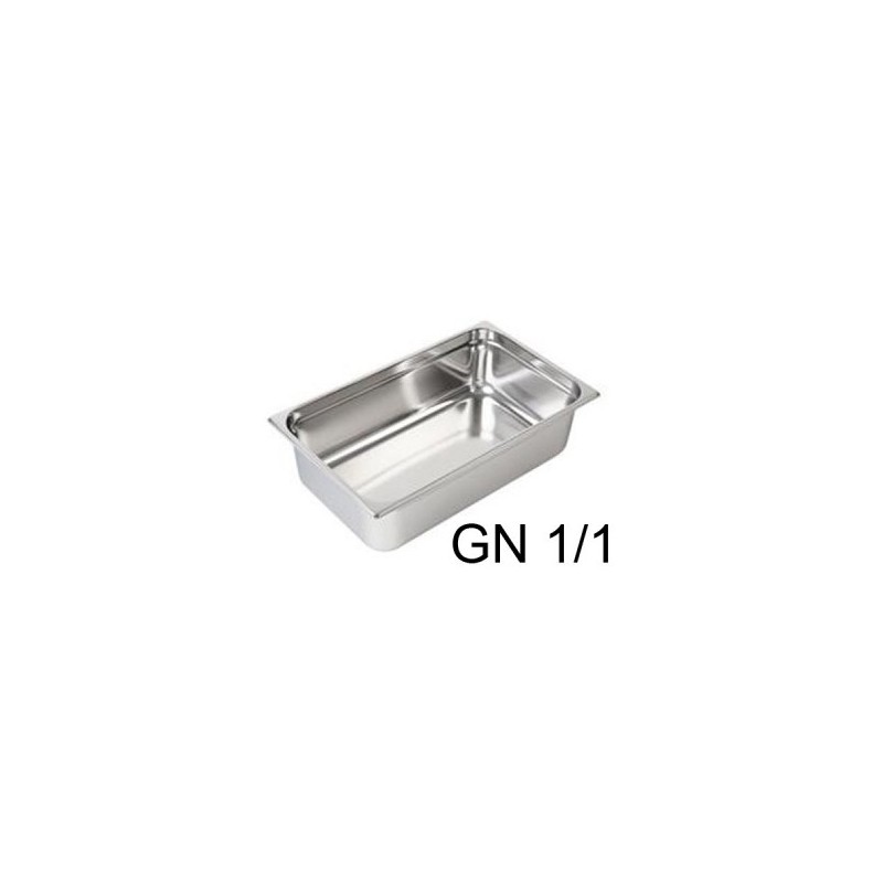VASCA GN INOX 1/1 cm53x32,5x10h  - 3081010 | Novalberghiera