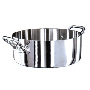 CASS.2M BASSA INOX TR.cm20x8h  - 5291020 | Novalberghiera