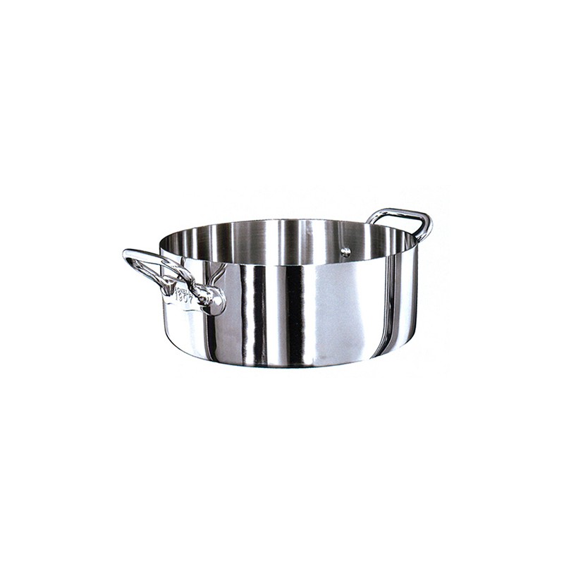 CASS.2M BASSA INOX TR.cm24x9,5h  - 5291024 | Novalberghiera