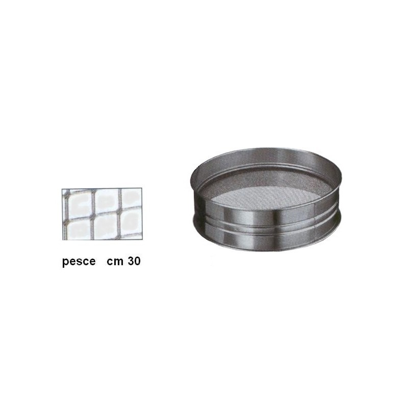 SETACCIO INOX PESCE cm30  - 3627030 | Novalberghiera