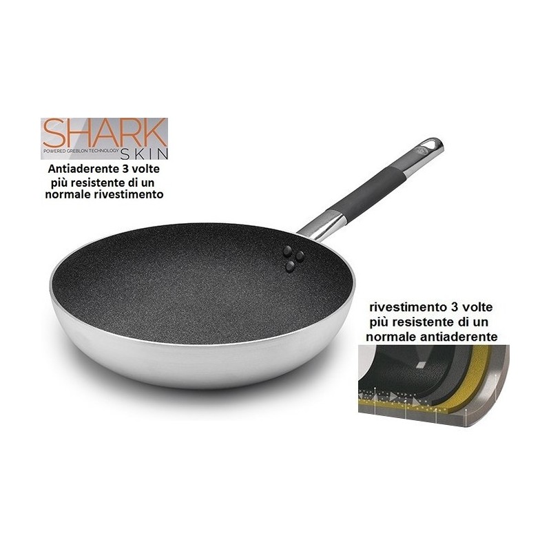 PADELLA+ANT.SHARK F.cm 24x6,5h  - 1264024 | Novalberghiera