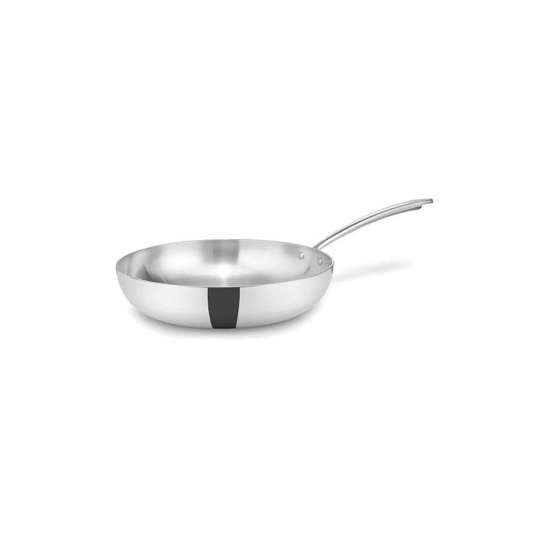 PADELLA ALTA INOX TRI.cm28x6,5h  - 5293128 | Novalberghiera