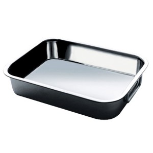 TEGLIA RETT.C/M INOX cm 43x31  - 4729042 | Novalberghiera