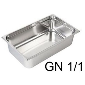 VASCA GN INOX 1/1 cm53x32,5x20h  - 3081020 | Novalberghiera
