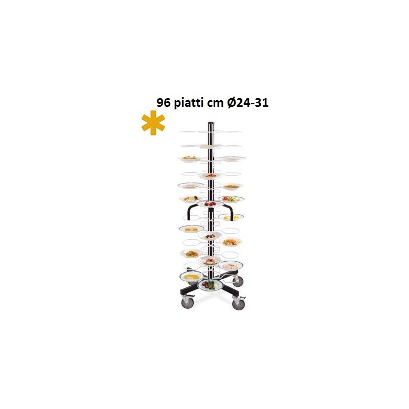 CARRELLO 96 PIATTI cm 60x60  - 2358096 | Novalberghiera